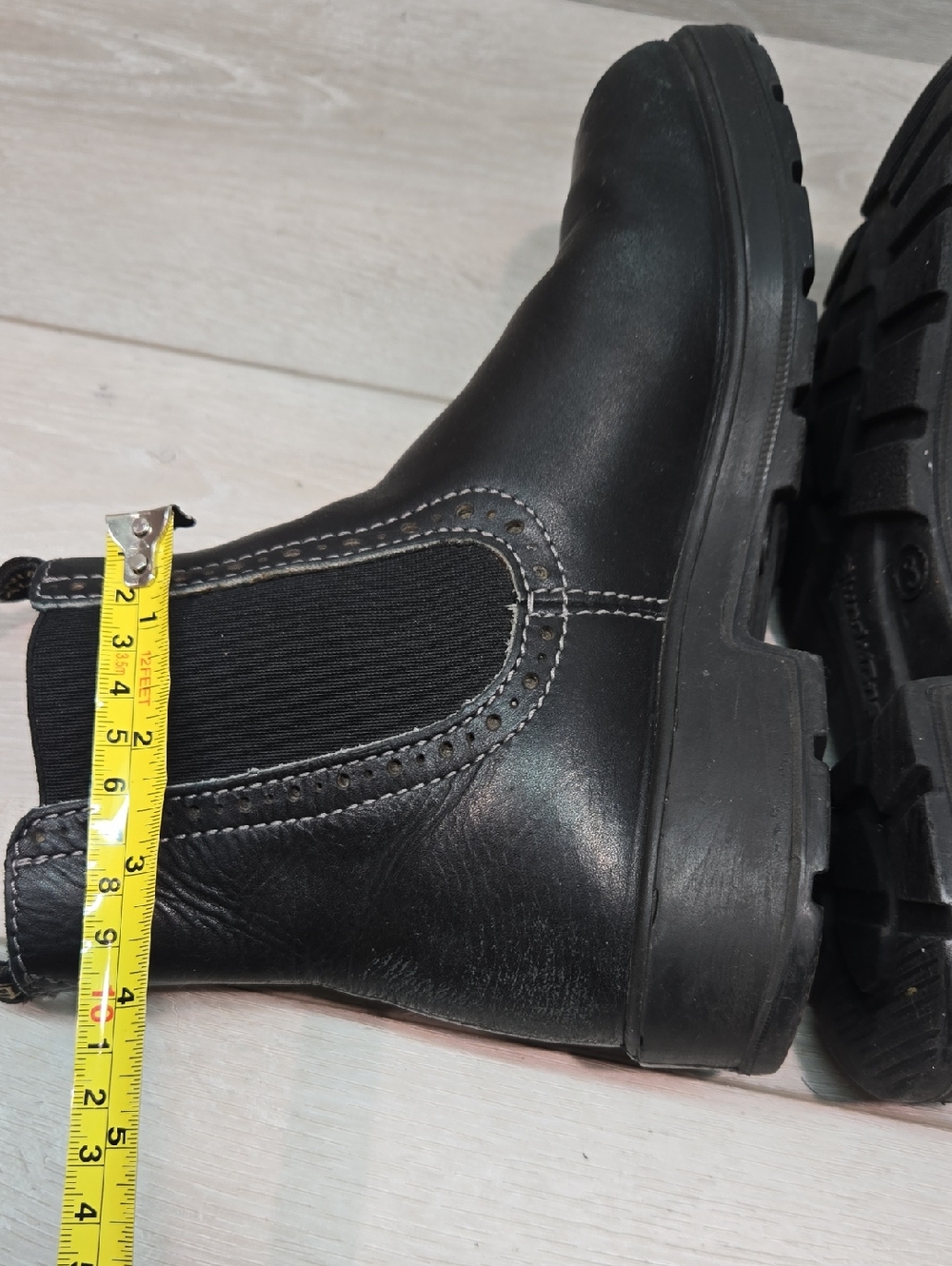 Blundstone Women Moto Black High TopLeather Chelsea Boots Shoes Sz UK 3 US 6 - Picture 10 of 15